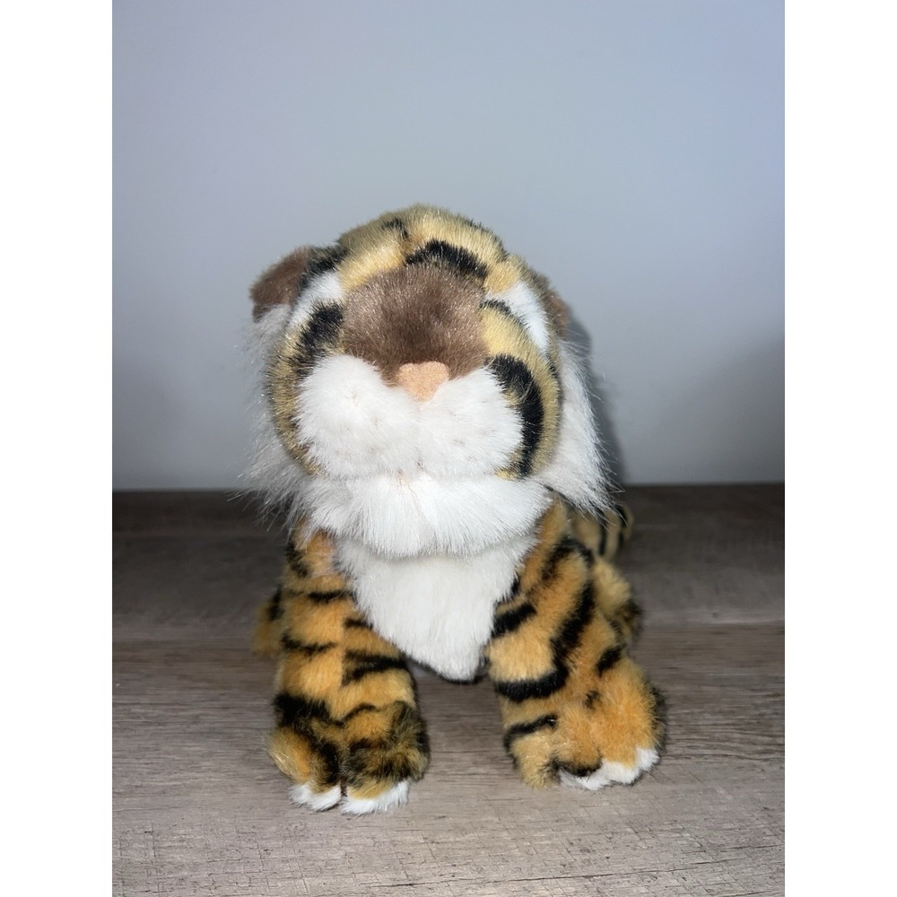 Pier 1 Imports Bangel Tiger Sitting Plush Stuffed Animal 9'' - Picture 2 of 4